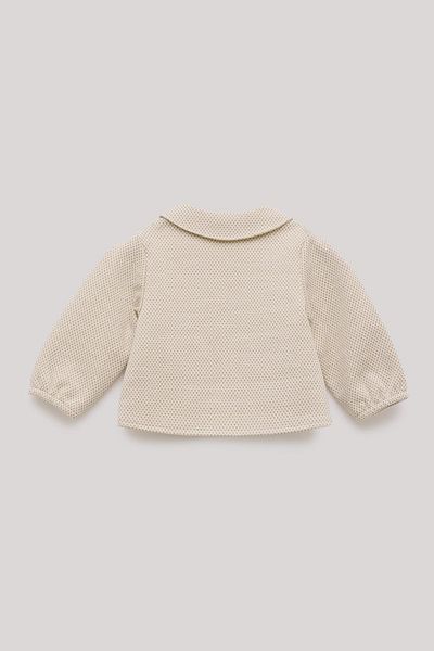 Layette BG Store Baby Girl Ecru Tracksuit Top