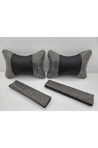 dizaynpark Pernă pentru gât și pernă pentru centura de siguranță din piatră d...