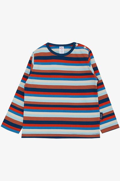 Breeze Baby Boy Long Sleeve T-Shirt Placket Striped Color 9 Months-3 Years, Mixed Color