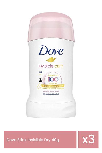 Dove STICK 40ML.INVISIBLE CARE x 3 pieces