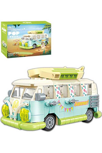 Vagonlife مجموعة بناء الألعاب من جاكي ماكر بوب هوليداي باص -JK8305 (323 قطعة).