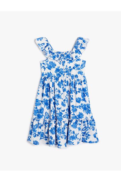 Koton Rochie Florală Volană Stratificată Fără mâneci