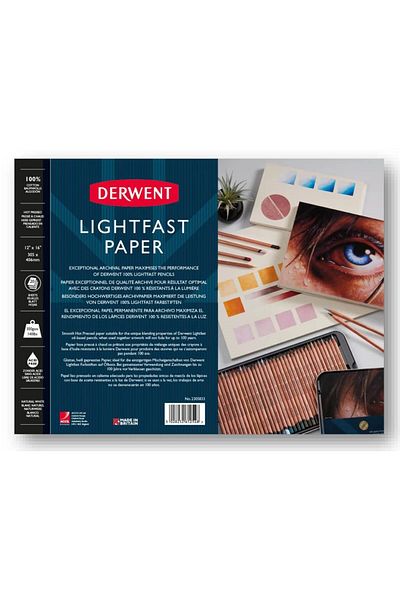 Derwent Lightfast Paper Art Block 100% Cotton 300 Gr 305X406 mm 20 Yp