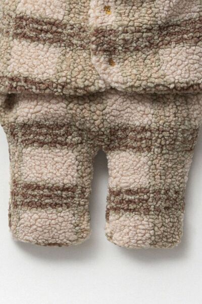 Cassiope Kulaklı Ekoseli Dış Kundak Patikli Uyku Tulumu Wellsoft Erkek Bebek Battaniye