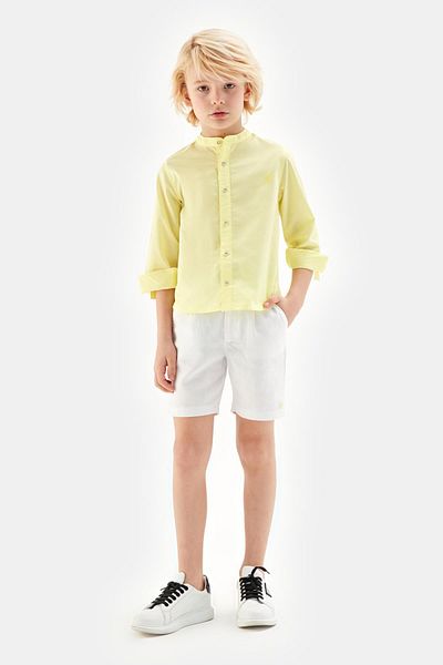 Nebbati Bg Store Jungen Gelbes Hemd 23ss1nb3608