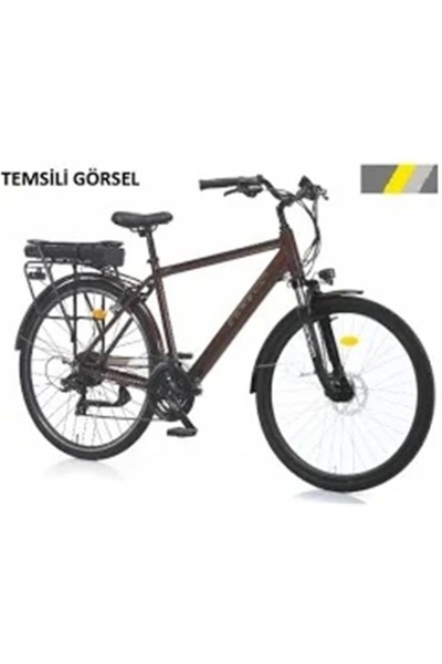 Corelli CORELLİ ACERO ELEKTRİKLİ ERKEK ŞEHİR BİSİKLETİ 49CM MD 28 JANT 21 VİTES METALLIC GREY