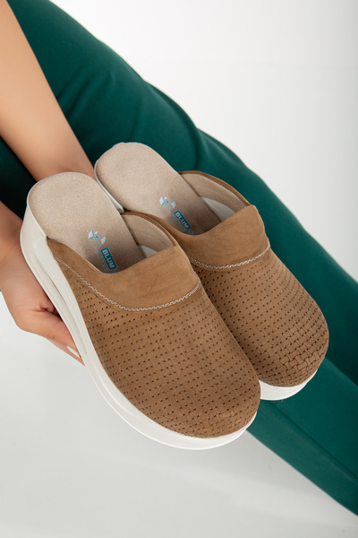 BLUMSABOTERLİK Ортопедичні тапочки з натуральної шкіри для жінок - медсестри, лікарі, ветеринари, стоматологи, вчителі, кухарі, Gastro BlumSabo