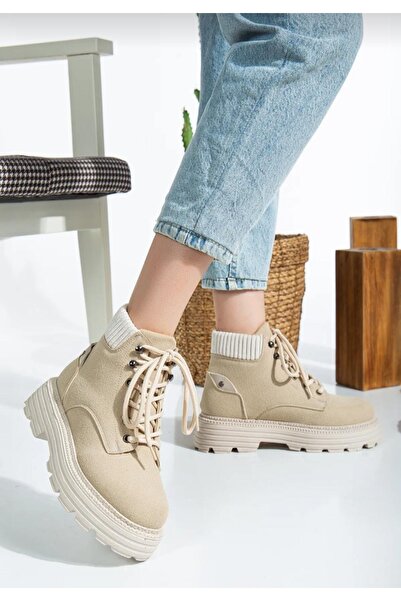 ACMZ SHOES kadın cat bagcık detalı bot