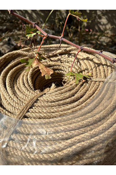 JÜTHAS 10 mm 20 metre Jüt Halat Ip Dekoratif Hasır Ip