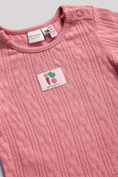 Layette Bg Store Baby Girl Pink Bodysuit