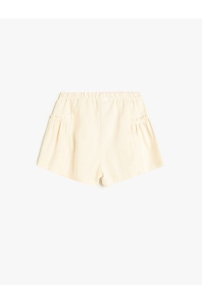 Koton Elastic Waist Shorts Skirt - Pocket Detailed