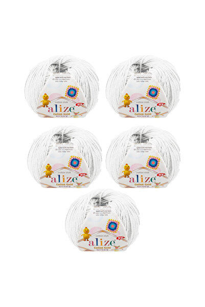 Alize BUMBAC GOLD HOBBY NOU PACHET DE 5 BUCĂȚI - 5X50 GR.