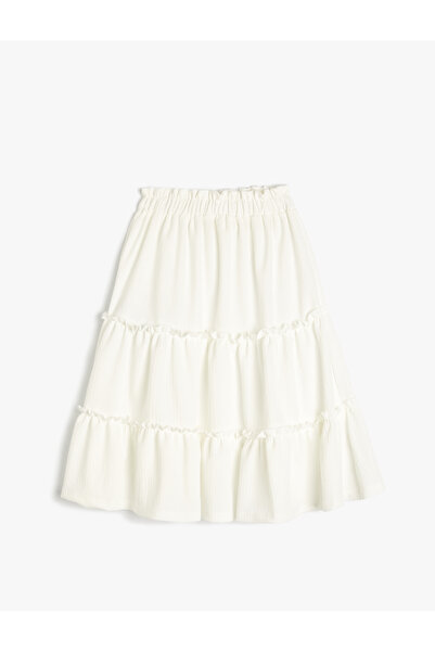 Koton Etek Fırfırlı Detaylı Katlı Rahat Kesim