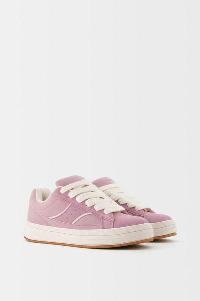 Bershka Suede Skater Sneakers