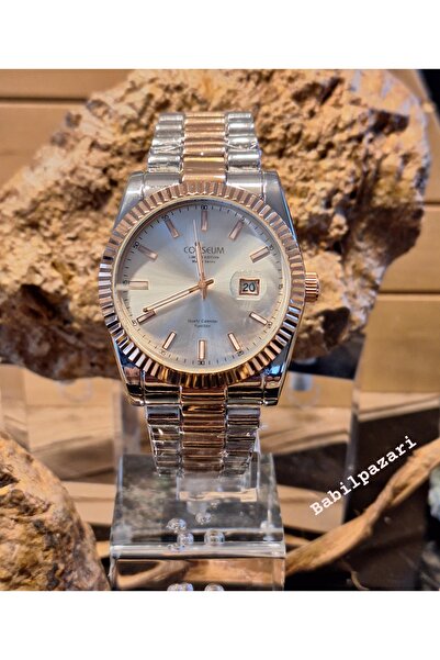 Coliseum Metal Kasa Şık Erkek Saat (89MT-04)