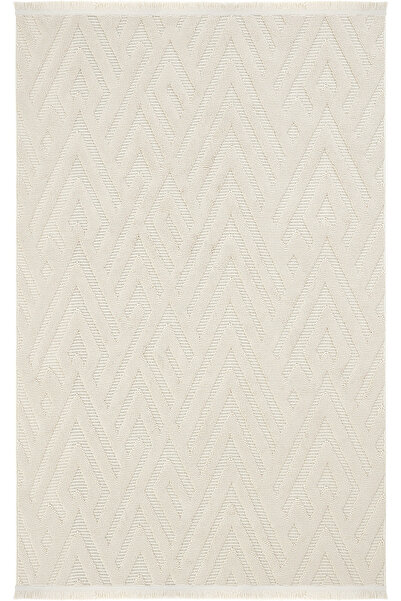 Cool Halı Wood 1118 Bej Halı Yolluk Kabartmalı Bukle Salon Antre Koridor Halısı Dokuma Makine Halısı (Son)