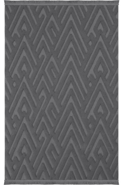 Cool Halı Wood 1118 Antrasit Halı Yolluk Bukle Salonsı Antre Koridor Halısı K...