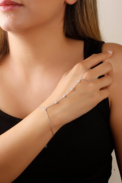 SUNSHINE 925 Ayar Gümüş , Zirkon Taşlı Kalp Şahmeran