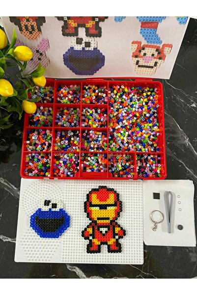 Dr.Yontuç 7500 buc. Set de mărgele educaționale Montessori care se lipesc cu lucrul de dezvoltare a inteligenței și a imaginii