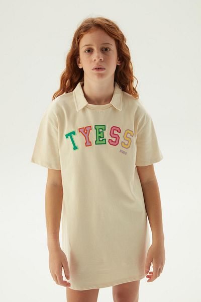Tyess Bg Store Girl's Beige φόρεμα