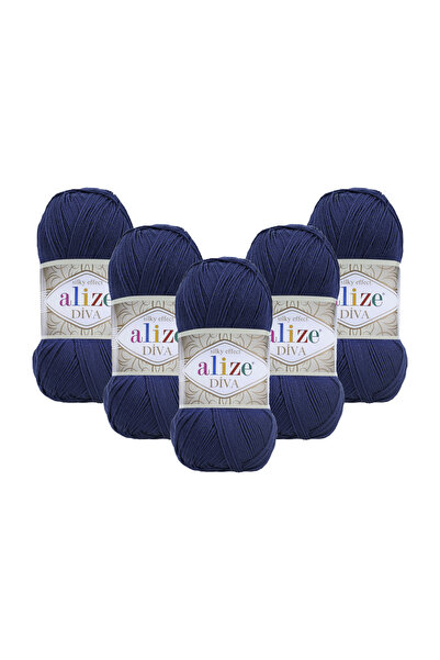 Alize DİVA В'ЯЗАНА НИТКА 100 ГР. ПАКЕТ З 5 ШТУКАМИ (100 ГР X 5 ШТУК)