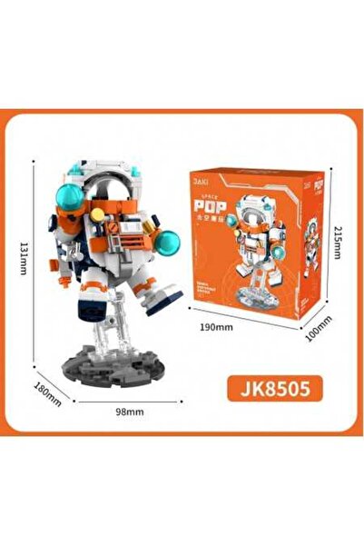 Vagonlife مجموعة بناء الألعاب من سلسلة Jaki Mini Space Astronaut -JK8505 (+302 قطعة).