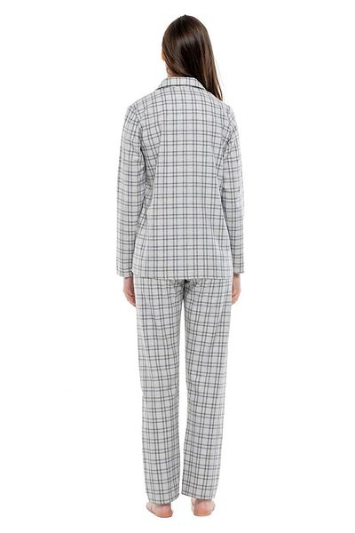 Mod Collection 3976 Set de pijamale cu mânecă lungă, antracit, pentru femei - antracit