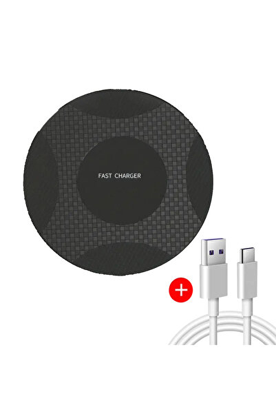 Choice شاحن لاسلكي سريع بقوة 40 واط، أسود اللون، مزود بكابل، متوافق مع أجهزة ...