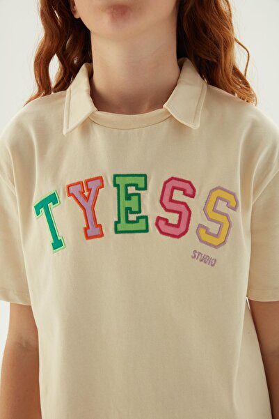 Tyess Bg Store Girl's Beige φόρεμα