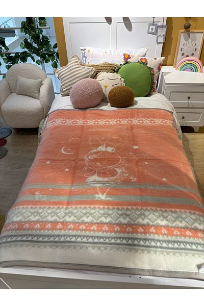 Sesli Aydora Double Sided Quality Acrylic Baby Kids Blanket Newborn Baby Gift 100X120