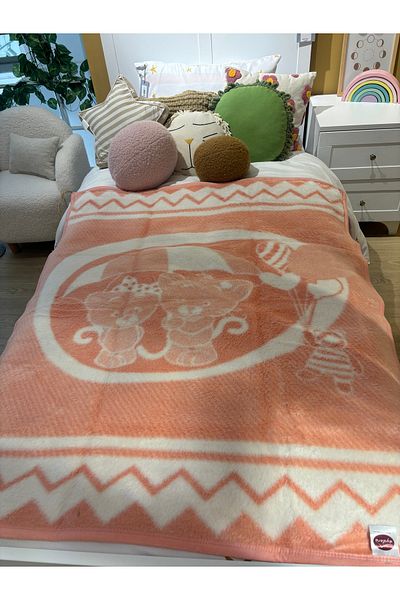 Sesli Aydora Double Sided Quality Acrylic Baby Kids Blanket Newborn Baby Gift 100X120