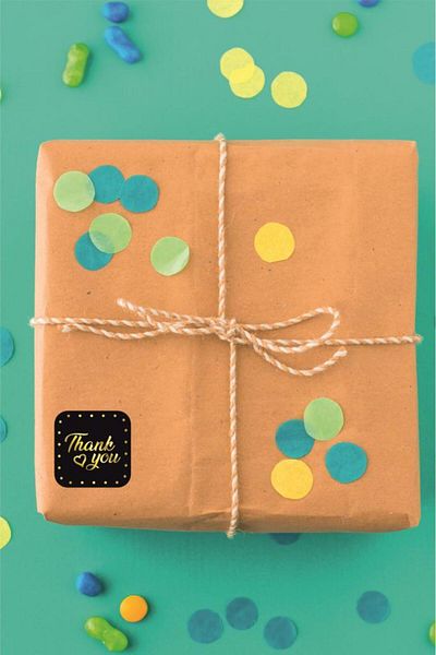 Lizpo Decor Thank You Sticker Label 5