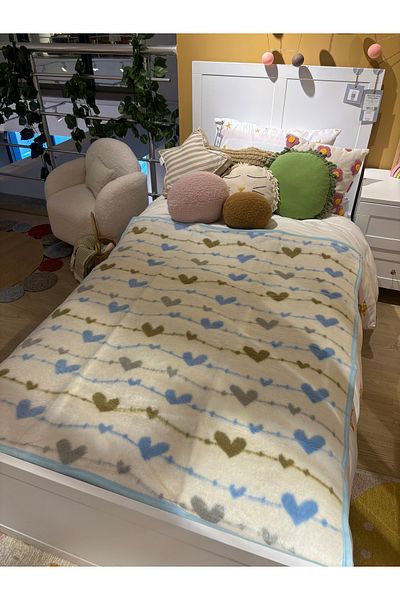 Sesli Aydora Double Sided Quality Acrylic Baby Kids Blanket Newborn Baby Gift 100X120
