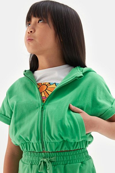 Tyess Top cu trening verde pentru fete Bg Store 23ss0tj4706