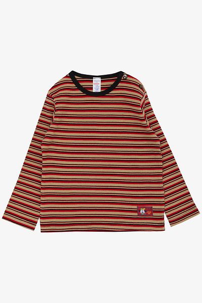 Breeze Baby Boy Long Sleeve T-Shirt Patchwork Striped 9 Months-3 Years, Mixed Color