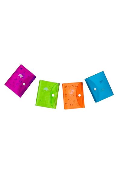 Lutart قطعة واحدة من دفتر الجيب الملون - غطاء PP مع أزرار كبس، هدية قلم رصاص