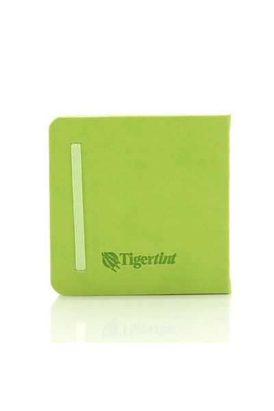 Tigertint 140 Grams of Pistachio Green Hard Cover Sketchbook - 12X12 Cm, 80 Yp