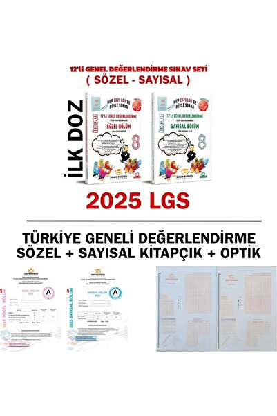SİNAN KUZUCU YAYINLARI Sinan Kuzucu 2025 İlk Doz Genel Değerlendirme Sayısal ...