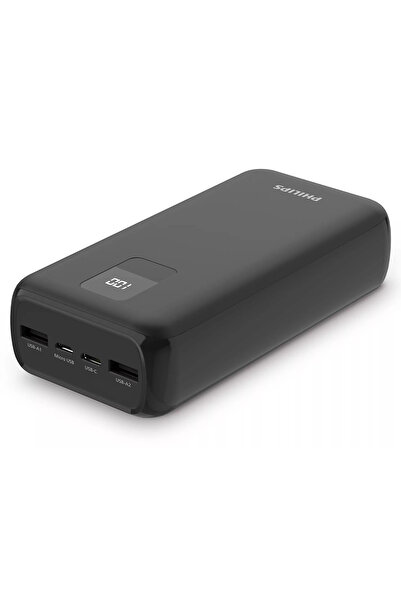 Philips Dlp1930cb/00 Siyah 30.000mah 2x Usb-a Ve Usb-c Bağlantısı Powerbank T...