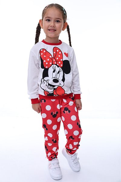 MAXI DRY Two-Piece Set for Girls, Minnie Mouse Digital Print, 2-8 Years