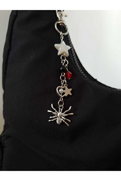 Crosswonder Nana Tema Örümcek Uçlu Çanta - Anahtarlık Charmı y2k