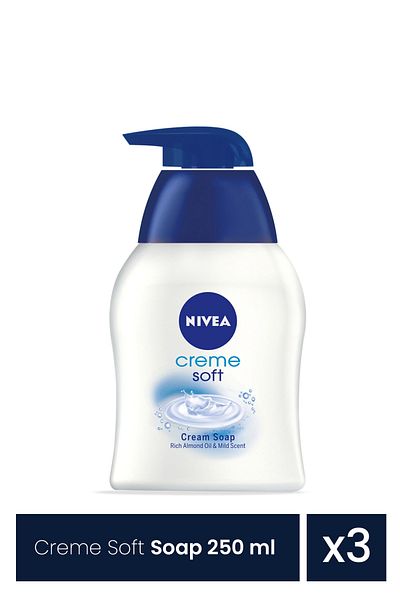 NIVEA Creme Soft Soap 3 Pieces x 250 ml