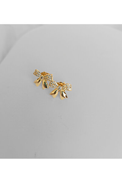 Marlenka Minimal Çelik Fiyonk Küpe