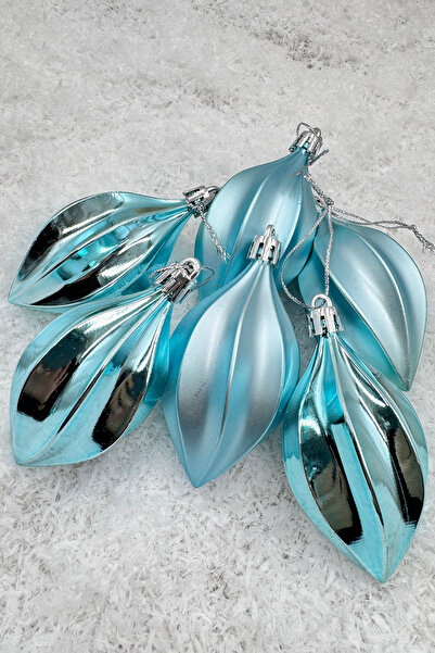 BeySüS 9 Cm 6 Buc Pin de Crăciun - Mat lucios, Minge Drăguță