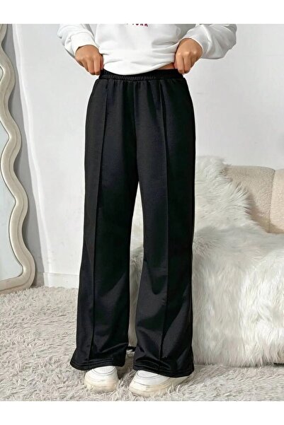 berfmoda İKİLİ BOL PAÇA EŞOFMAN ALTI SİYAH VE GRİ