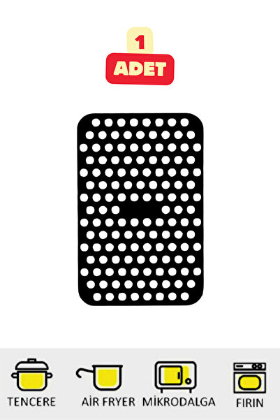 Vekorr 1 Adet Silikon Yanmaz Yapışmaz Fırın Tencere Tava Air Fryer Mikrodalga...