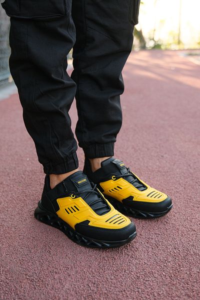 Riccon Black Yellow Men's Sneakers00122021
