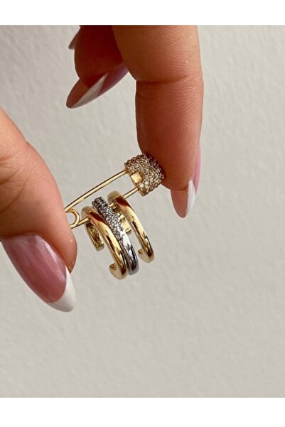 gaila design Çengelli İğneli Earcuff Kıkırdak Küpesi