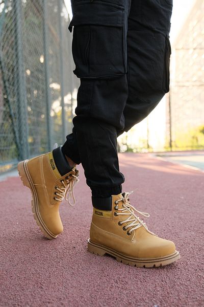 Riccon Nubukleder Kamel Herrenstiefel0012923