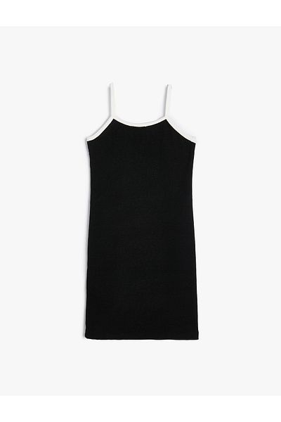 Koton Bedrucktes Minikleid mit schmalen Trägern „New York“